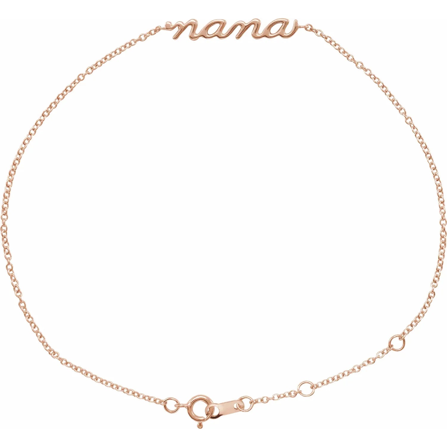 Bracelet - Adjustable - "Nana" Script   #3220