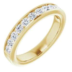 Ring - Anniversary - Round Diamond Channel-Set 1/2 CTW #1625