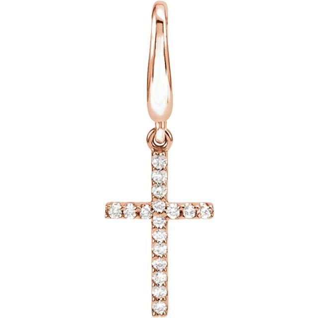 Charms & Pendants - Petite Cross Diamond  Charm #5832