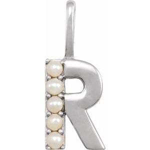 Charms & Pendants - Pearl Initial Charm #8337