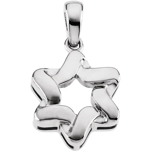 Charms & Pendants - Star of David - Sculptured Design #5550