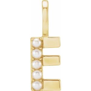 Charms & Pendants - Pearl Initial Charm #8337