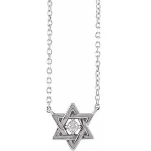 Necklace - Star of David - Petite Diamond  #2339