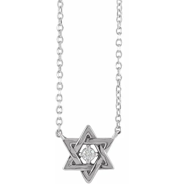 Necklace - Star of David - Petite Diamond  #2339