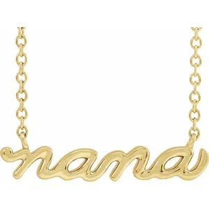 Necklace - "Nana" Script # 2329