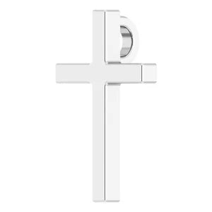 Baby Necklace - Beveled Cross   #