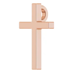 Baby Necklace - Beveled Cross   #