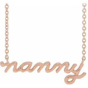 Necklace - "Nanny" Script # 2330