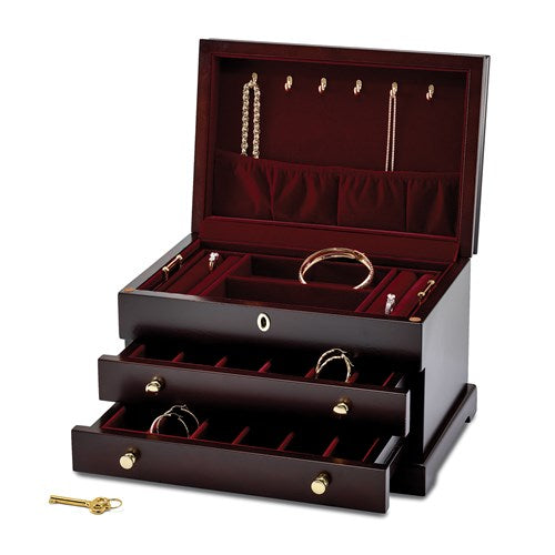 Jewelry Box - Matte Mahogany Finish #9109