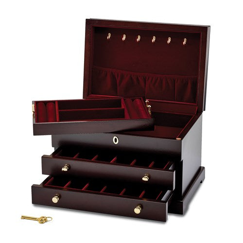 Jewelry Box - Matte Mahogany Finish #9109