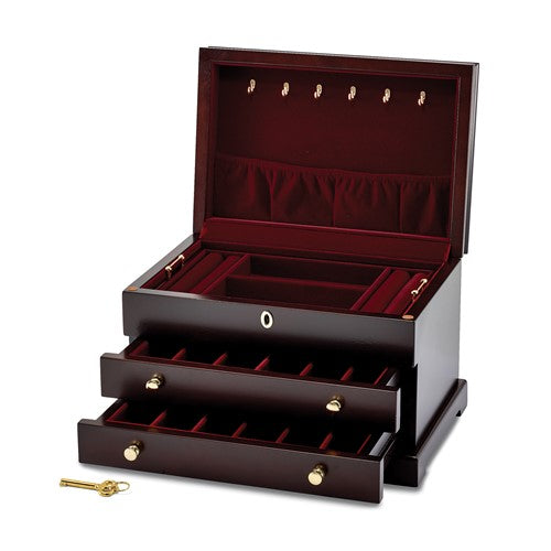 Jewelry Box - Matte Mahogany Finish #9109