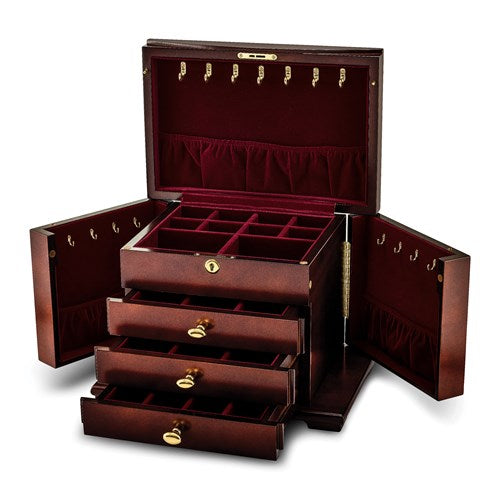 Jewelry Box - Dark Matte Cherry Finish #9105