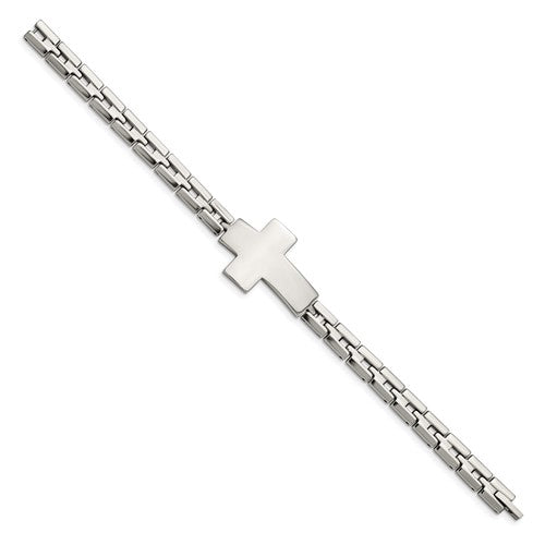 Bracelet - Cross in Stainless Steel #3216