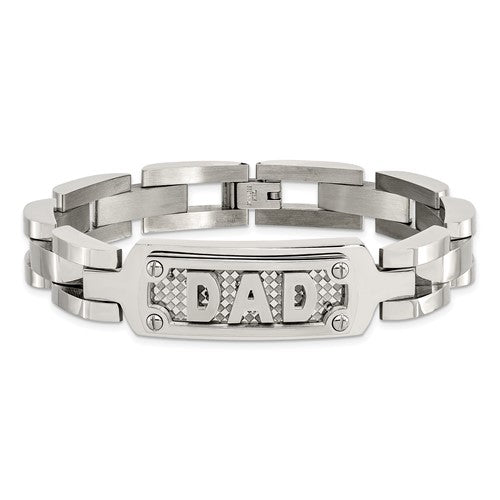 Bracelet - "Dad" with Raised Block Letters  #3207